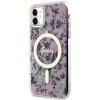 Guess GUHMN61HCFWSP iPhone 11 / Xr 6.1 różowy/pink hardcase Flower MagSafe